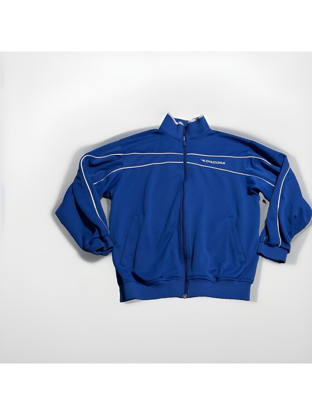 Diadora Casual Jacket Coat Full Zip Up Men’s Small Blue